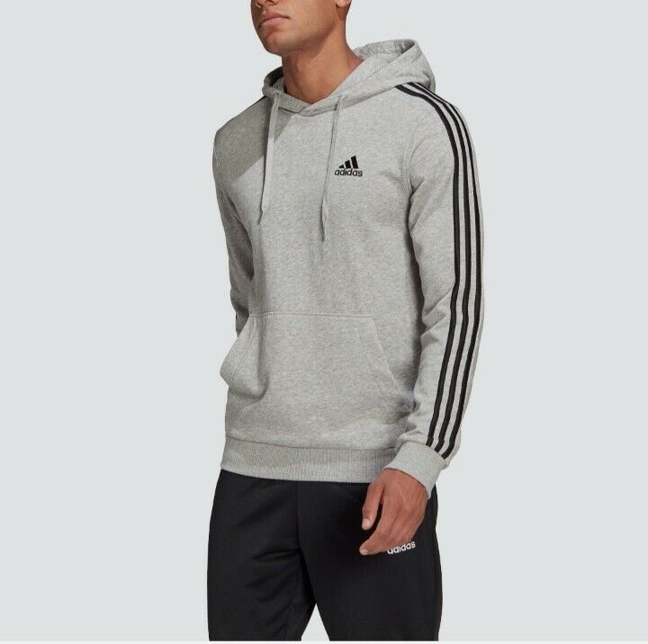 referencia Vegetación Comida sana Adidas Essentials French Terry 3-Stripes Hoodie Men&#039;s Size M | eBay