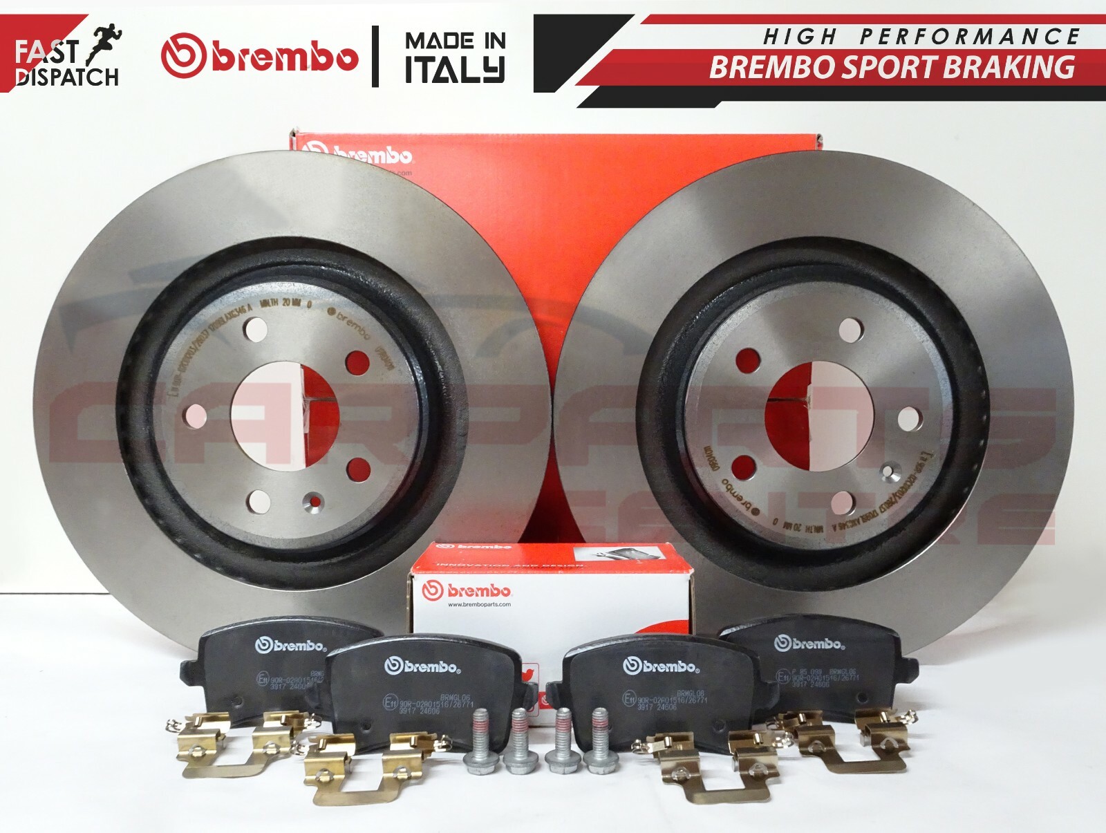 FOR AUDI A4 A5 S4 S5 Q5 0811 FRONT REAR GENUINE BREMBO COATED BRAKE