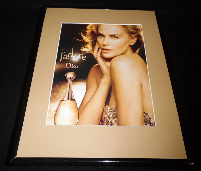 Charlize Theron 11x14 Encadré 2015 J'Adore Dior Publicité ORIGINAL E