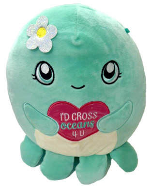 Squishmallow OLINA the Octopus I'd Cross Oceans 4 U Heart Love Squishmellow 8 
