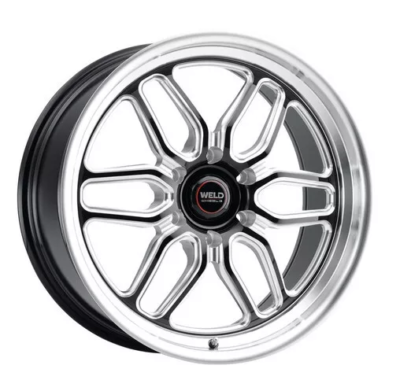 #ad #ad Mustang 350z 370z Weld Racing Laguna Drag 18x5 Wheel Gloss Black Milled $408.50