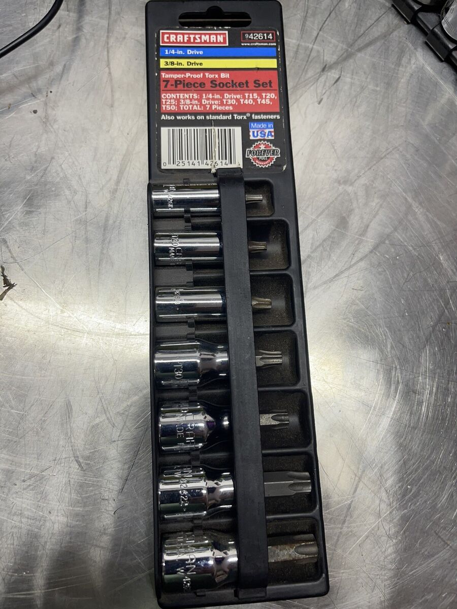 Craftsman T45 Torx Bit Socket, 3/8 in. Drive, 1 pc Craftsman T45 Torx Bit Socket, 3/8 in. Drive, 1 pc