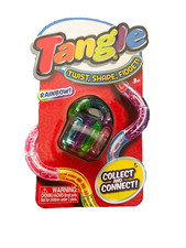 New Tangle Crazy, Rainbow Fidget Stress ADHD Autism SEN Sensory pink purple blue