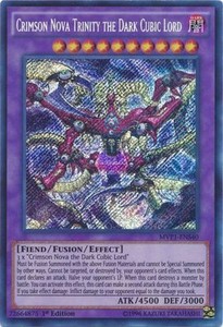Crimson Nova Trinity the Dark Cubic Lord - MVP1-ENS40 - Secret Rare - 1st Editio