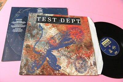 Test Dept LP Terra Firma Original Belgium 1988 EX with Insert