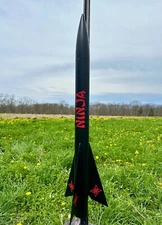 Upscale Estes Ninja Model Rocket Kit 2.6" Dia, 29mm Motor Mount, Over 3 Ft Tall!