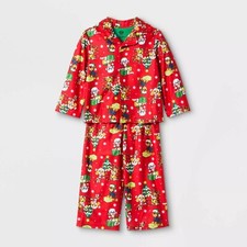 Toddler Boys PAW Patrol 2 pc Pajama Set Red Christmas 18M