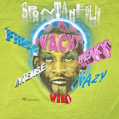 90s Dennis Rodman TRUE VTG 1997 BLUE HAIR PRODUCTIONS Tee | eBay
