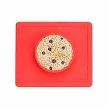 Modern Innovations Children  s Silicone Placemat with Bowl, Red No Mess Kid  s