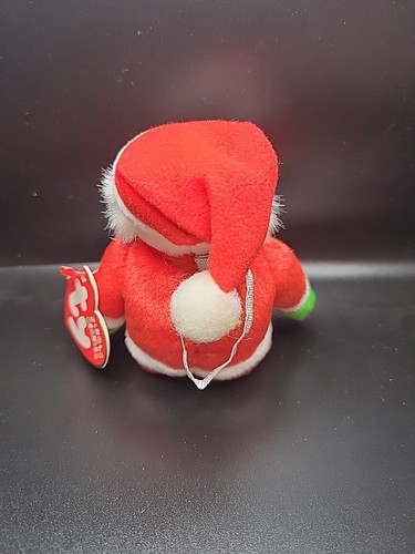 3 Ty Beanie Babies Jingle Babies Christmas Ornaments Santa, Twinkling & Presents - Picture 3 of 13