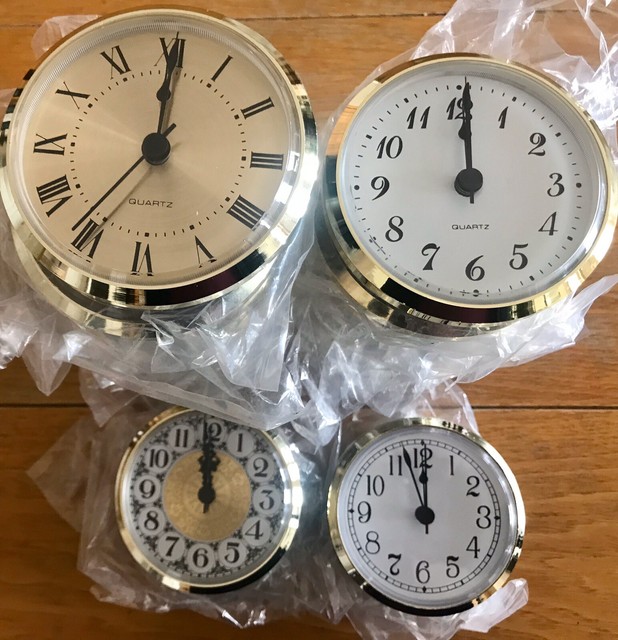 Clock Inserts 19 New Need Battery Fits 31/8 In eBay