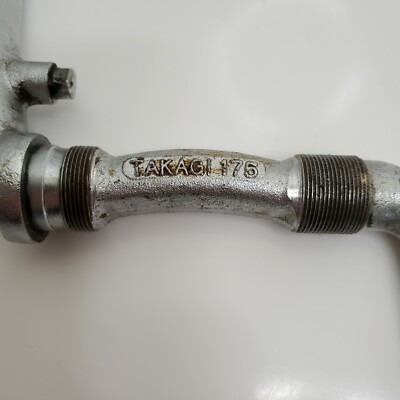Vintage 1980's Takagi Cr-Mo 175x24 BMX Racing Crank 175 Silver