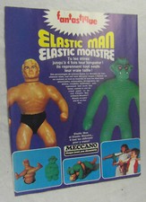 Publicités papier pour figurines MECCANO Elastic Man, Monstre - 80'
