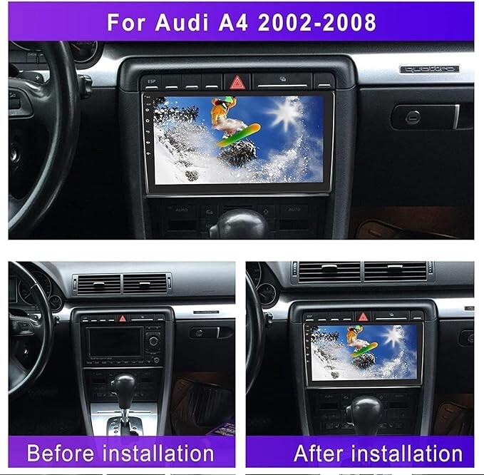 Autoradio Android 13 Audi A4 écran tactile HD avec navigation GPS et Bluetooth - 3