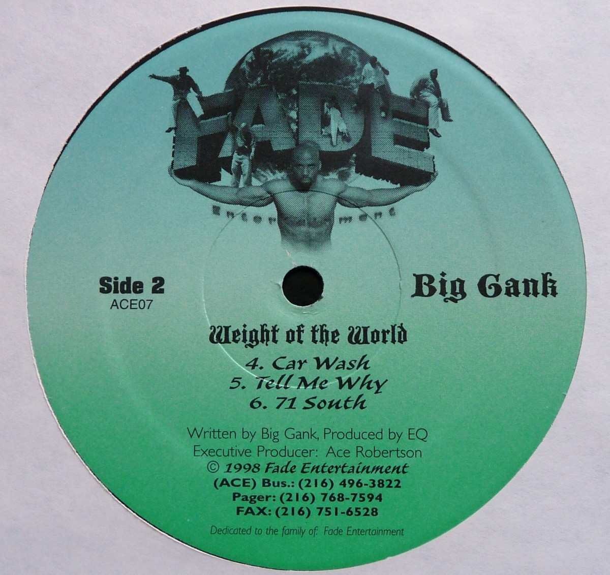 Big Gank - Weight of the World - vinyl LP Sampler 1998 - G-Funk