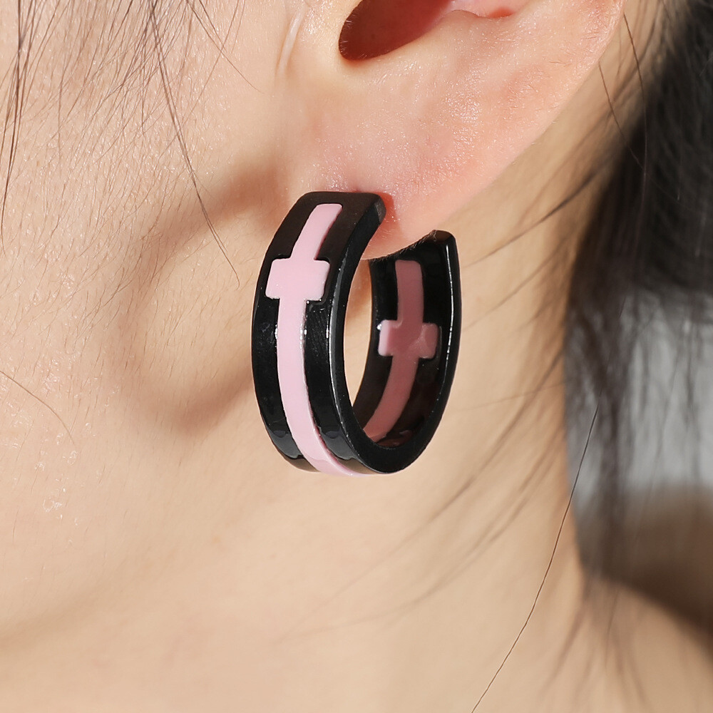 Tokyo Revengers Mitsuya Takashi Cosplay Hoop Square Earrings