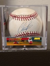 CHRIS PEREZ-St. Louis Cardinals Signed OML Baseball (SidsGraphs)