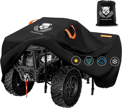 ClawsCover ATV Covers Waterproof Outdoor Heavy 95Inch-95Lx48Wx48H Inch, Black 