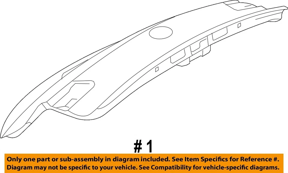 Used Deck Lid fits: 2013 Volkswagen Tiguan spoiler w/o sport package w/o camera - Imagem 4 de 4