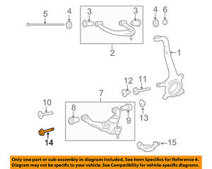 Toyota Oem 07 14 Fj Cruiser Front Suspension Lower Control Arm