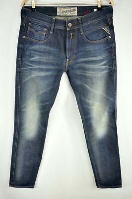 Replay Anbass M914K Slim Skinny Men's Blue Jeans size W32 L32