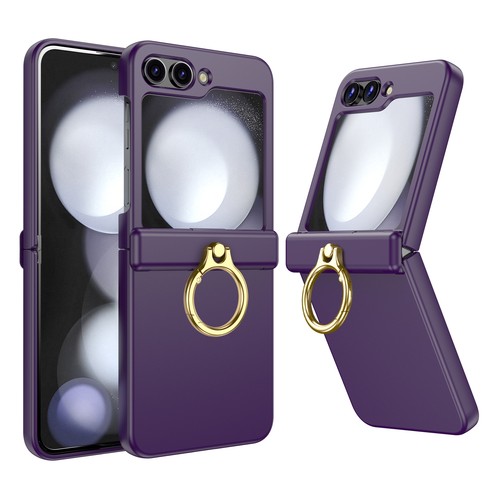 Custodia rigida antiurto per Galaxy Z Flip 6 supporto anello cerniera PC con protezione schermo - Foto 11 di 68