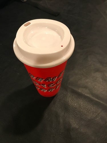 Set of 4 Starbucks Christmas Red Reusable Cups 2019 Holiday 16 oz - Picture 5 of 5