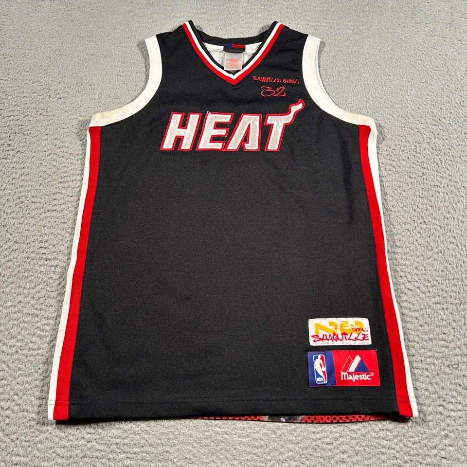 VTG Majestic Miami Heat Jersey Sewn L/XL Shaquille O’Neal Limited Edition NBA - Image 2 of 4