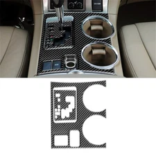 Carbon Fiber Interior Console Gear Shift Cover Trim For Toyota Highlander 08-13