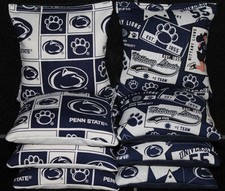 ALL WEATHER Penn State Lions Cornhole Bean Bags Resin Filled Corn Toss Game Bags