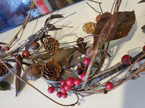 5ft Berry,branch & Twig glistening Garland primitive farmhouse decor Christmas - Picture 2 of 5