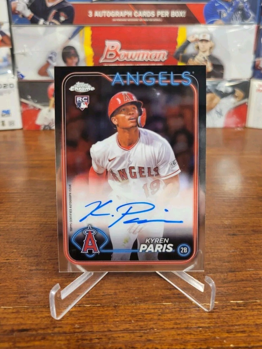 2024 Topps Chrome Kyren Paris RC Auto Los Angeles Angels of 