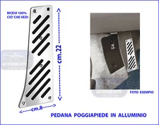 Pedana Poggiapiedi Auto Poggia Piede Battitacco Sinistro Adattabile  per  Panda