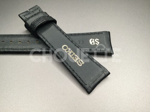 OEM Grand Seiko DEA3AW 19mm matt schwarz Lederband Band für SBGA047/9R65-0AG - Bild 6 von 8