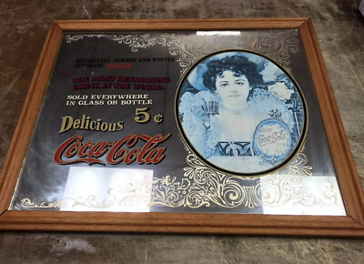 Vintage Coca-Cola Coke Mirror 19x23 | eBay