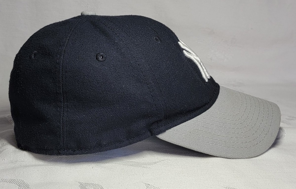 New York Yankees Blue Hat/Gray Brim New Era Fitted Hat 7 3/8