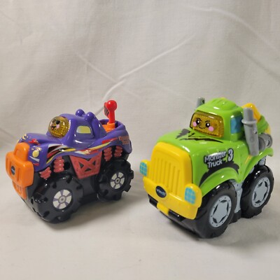 VTech Go! Go! Smart Wheels Press And Go Monster Trucks Lot Of 2 | eBay