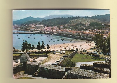 Spain Vintage International Postcard Bayona La Real Partial View Barbeira Beach