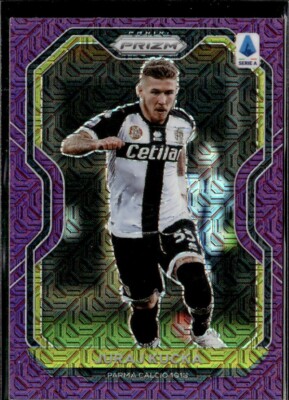 2020-21 Panini Prizm Serie A Juraj Kucka Parma #10 Purple Mojo