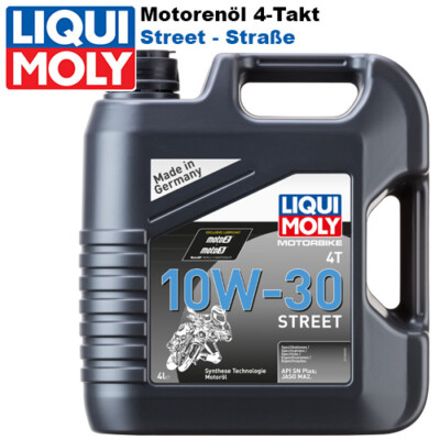 Liqui Moly 4T Motorbike Motoröl 1688 10W-30 Street 4L Motorradöl teilsynthetisch