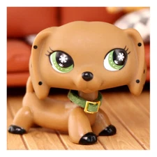 minilpsshop lps Dachshund Dog Monopoly Snow Eyes Dog Bobble Head Kids Gift Toy