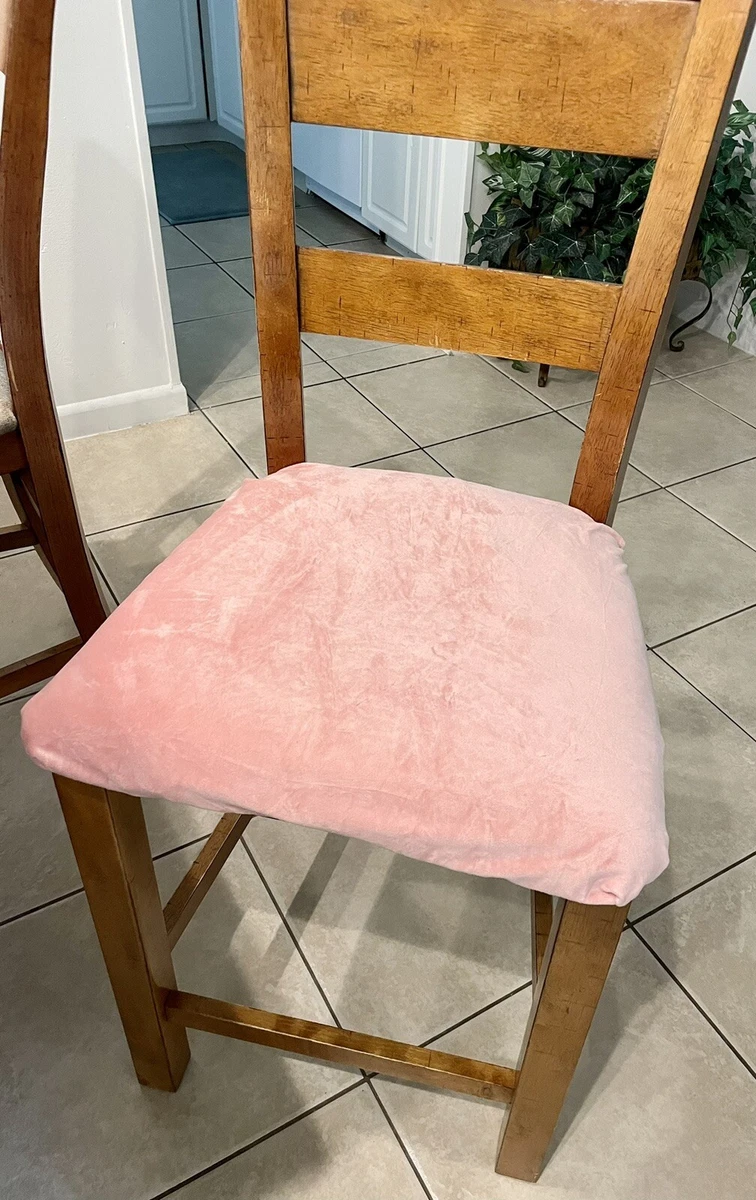 Smiry Original Velvet Chair Seat Covers Stretch Fitted Slipcover