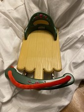 Vintage 1998 Fisher Price Briarberry Bear Snow Sled 8-3/4" L x 6-1/2" W x 4" H