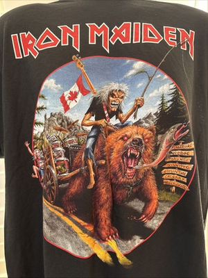 #ad Official Iron Maiden Legacy of the Beast Canadian Tour 2019 T Shirt in Large New $39.99