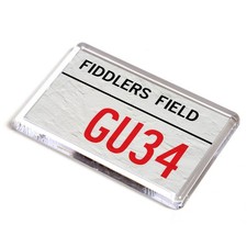 FRIDGE MAGNET - Fiddlers Field GU34 - UK Postcode