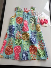 NWT Tommy Bahama, Girls Dress And Hair Clip, Size 5