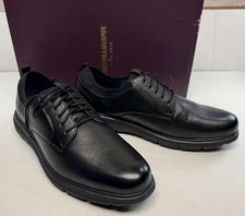 Johnston & Murphy Men’s Jenkins Plain Toe Shoe, Black Nubuck, 11