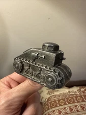 US Post WW1 Fort Jackson Tank Armored Ashtray Metal Cast Iron T38