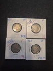 4 Vintage High Quality 1925 Buffalo Nickel Coin Collection F/VF