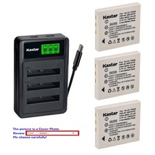 Kastar Battery Triple Charger for Pentax Optio S7 SV T10 T20 W10 W20 WP Camera